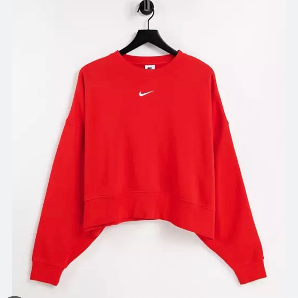 Nike red baggy crewneck